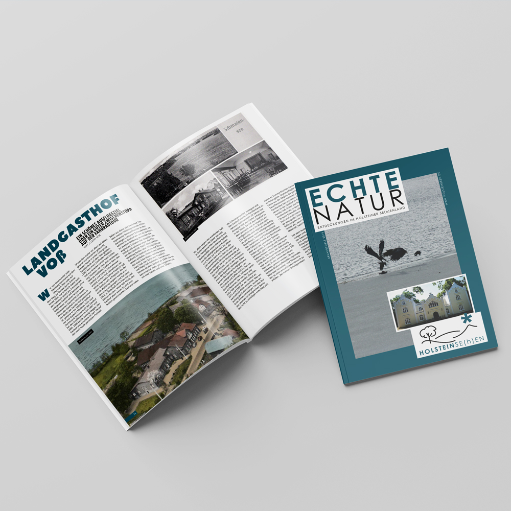 Magazin Echte Natur als Editorial-Design-Mockup